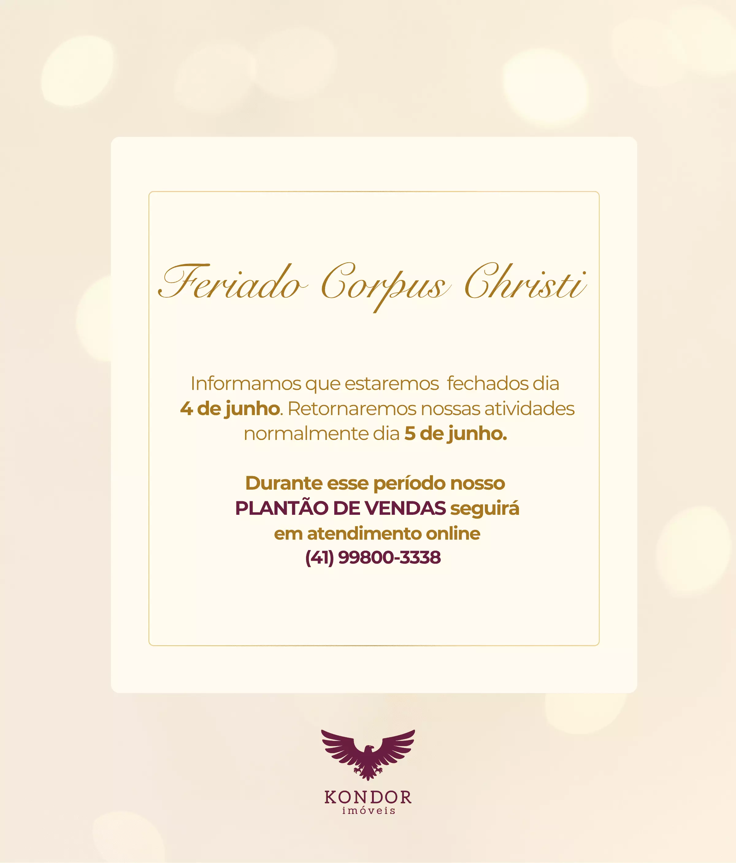 Feriado Corpus Christi